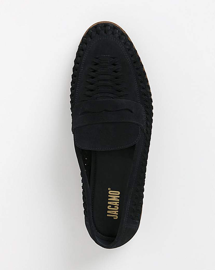 Suede Interweave Penny Loafer WF