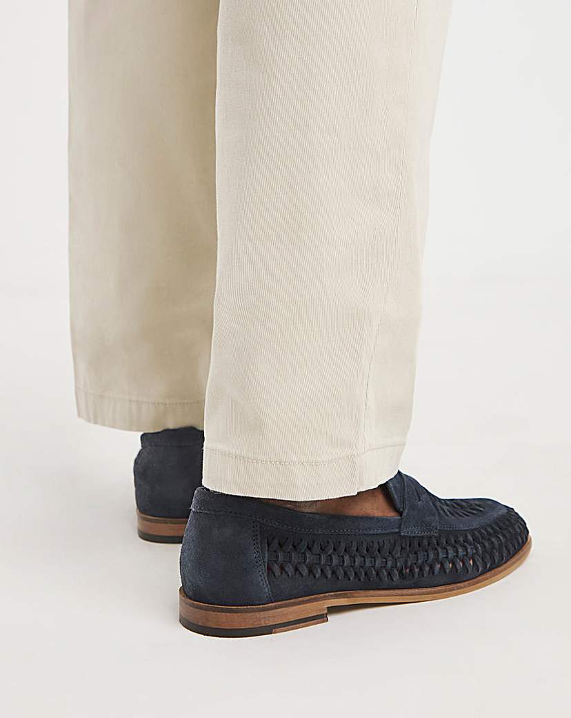 Suede Interweave Penny Loafer WF