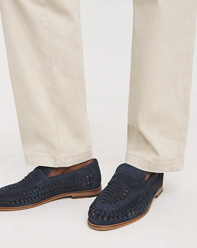Suede Interweave Penny Loafer WF