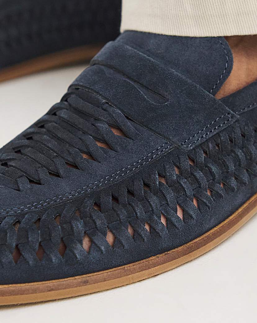 Suede Interweave Penny Loafer WF