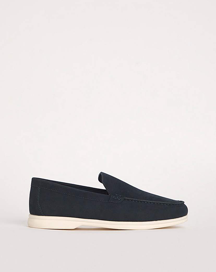 Suede Look Loafer Wide Fit