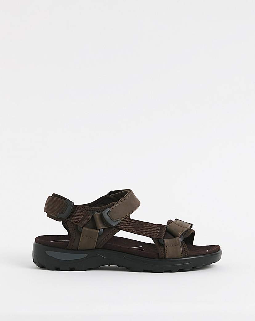 Brown Trekker Sandal Wide