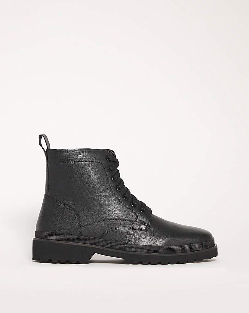 Milled Leather Lace Up Boot WF