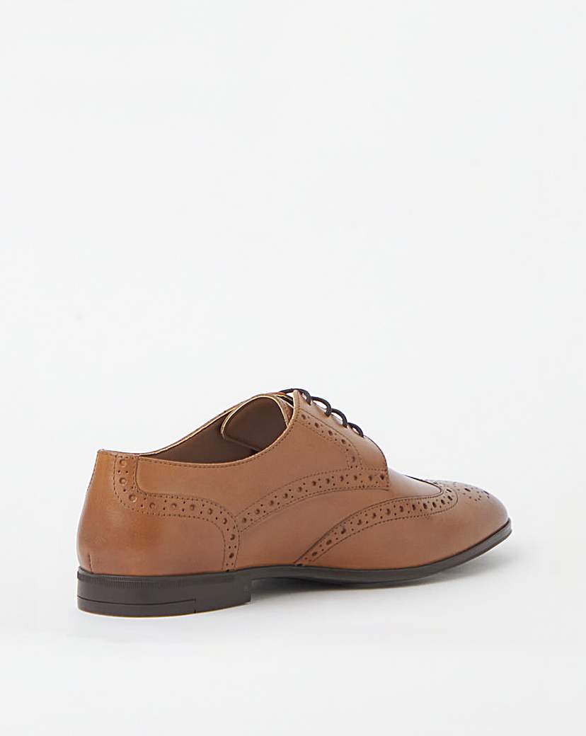 Formal Leather Brogue Extra Wide