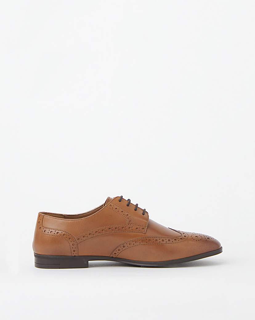 Formal Leather Brogue Extra Wide