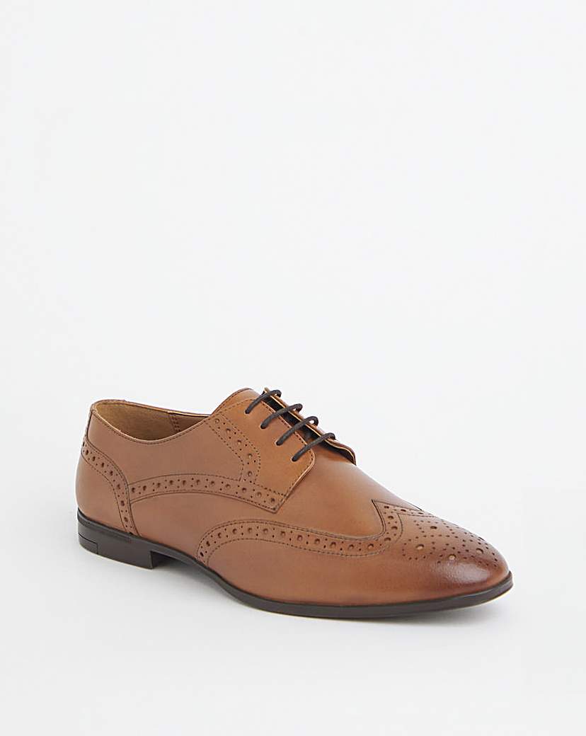 Formal Leather Brogue Extra Wide
