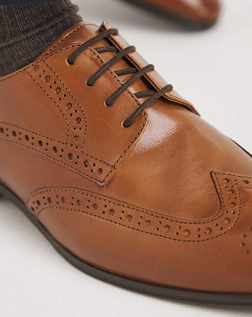 Formal Leather Brogue Extra Wide