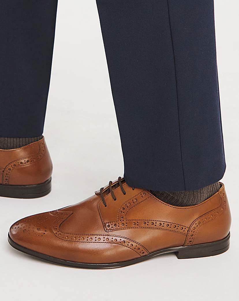 Formal Leather Brogue Extra Wide
