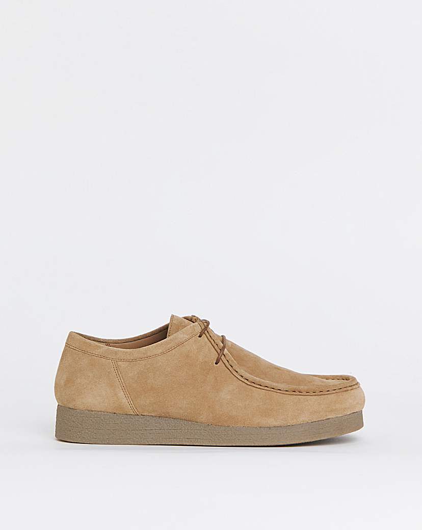New In - Suede Leather Lace Up Shoe Wide