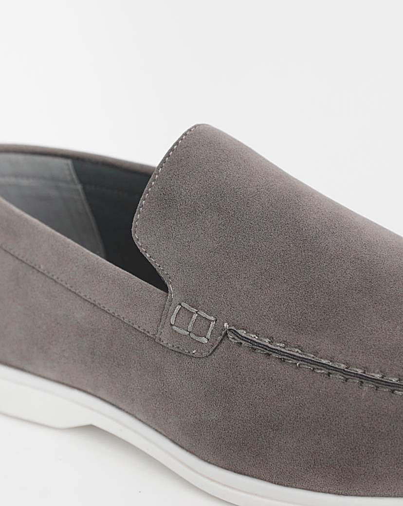 Suede Look Loafer Wide