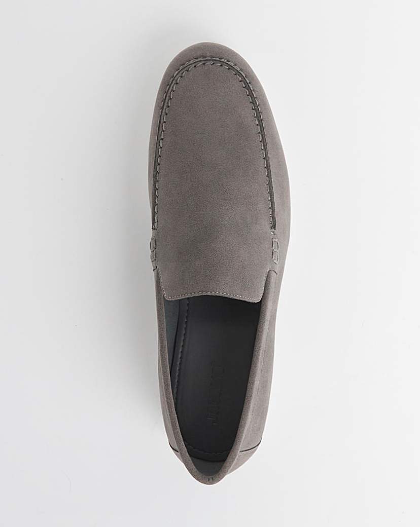 Suede Look Loafer Wide