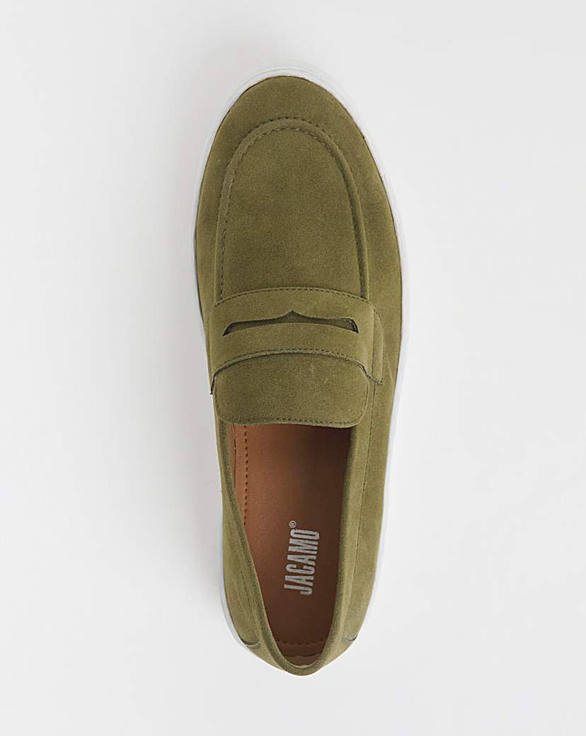 Suede Look Cupsole Loafer Standard Fit