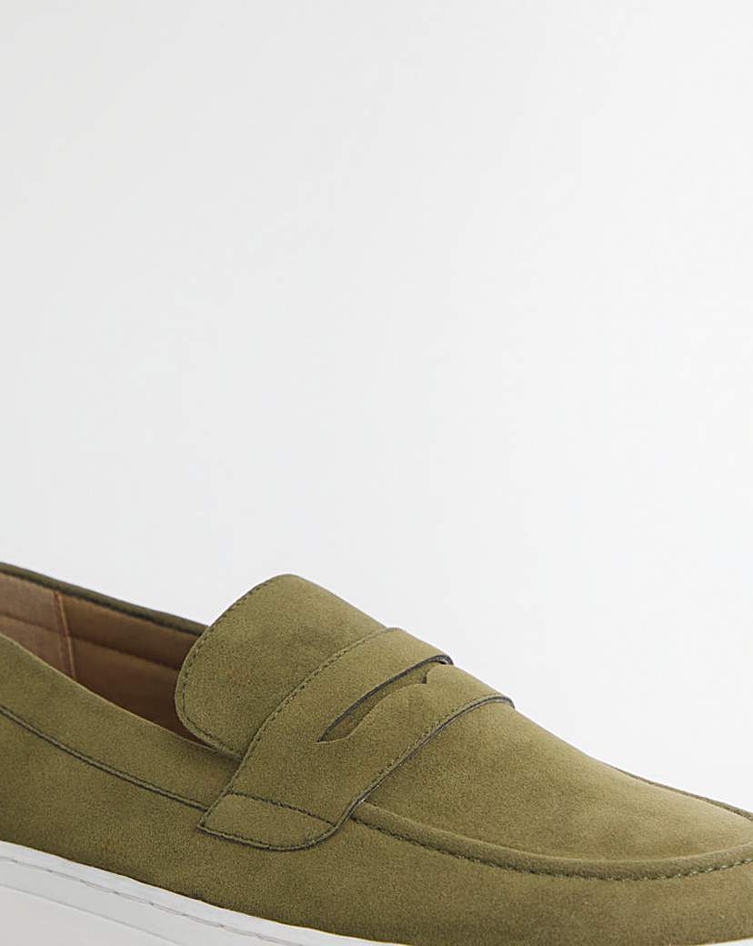 Suede Look Cupsole Loafer Standard Fit