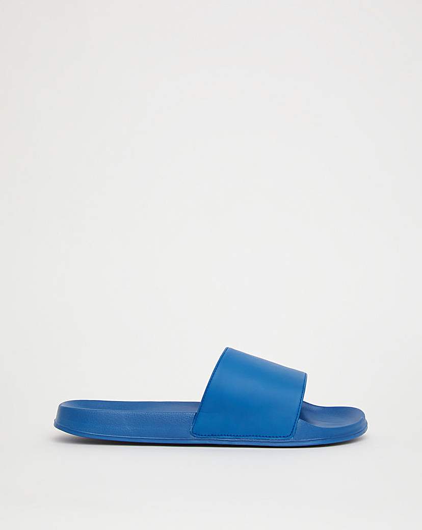 Blue Basic Sliders Wide Fit