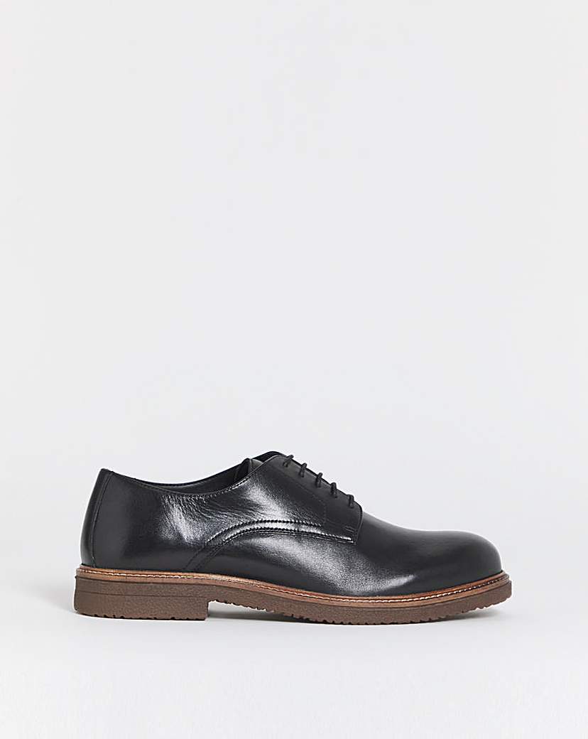 New In - Leather Derby Shoe Wide Fit