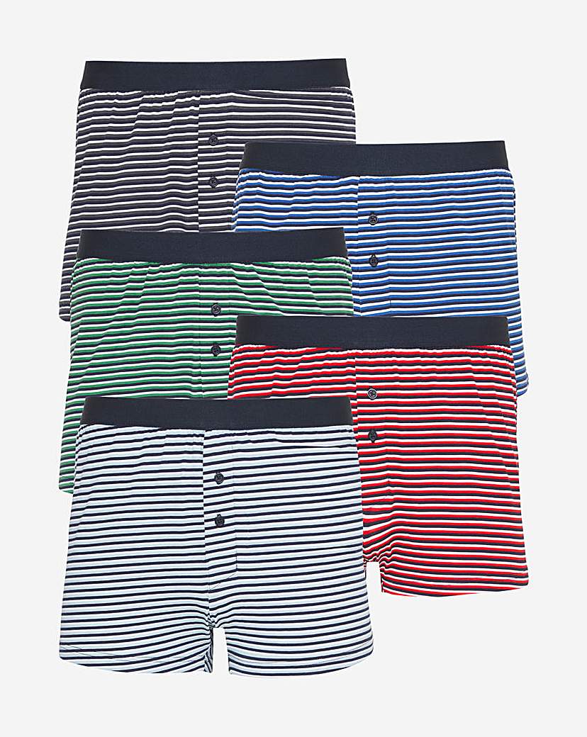 Pack Of 5 Stripe Loose Boxers