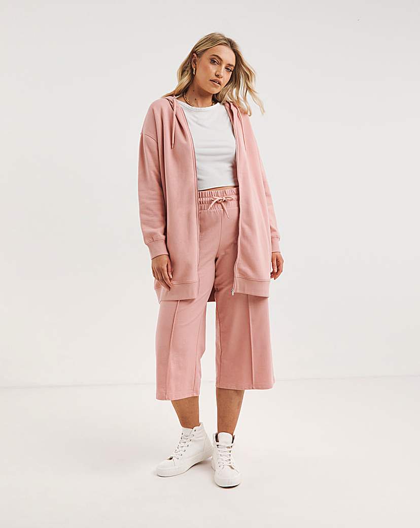 Blush Pintuck Culottes