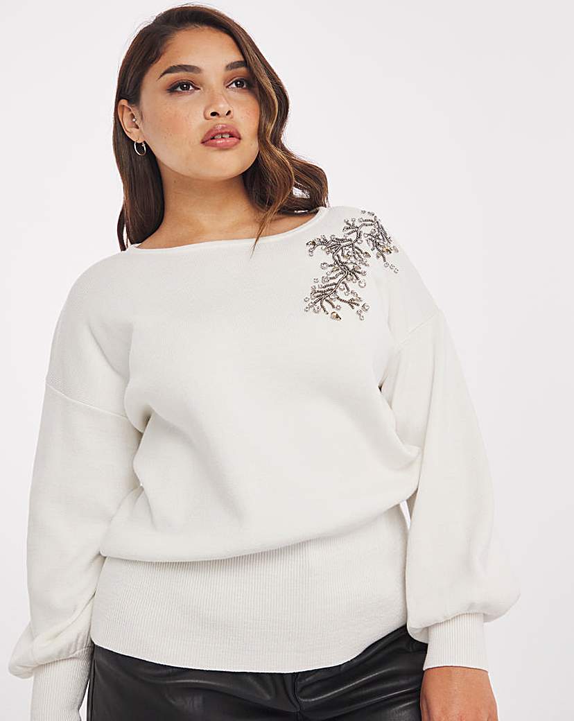 Joanna Hope Embellished Jumper