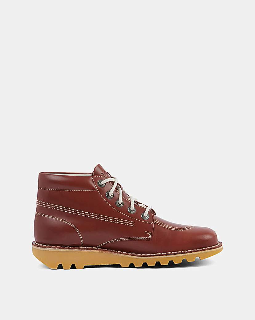 New In - Kickers Core High Leather Boot - Tan