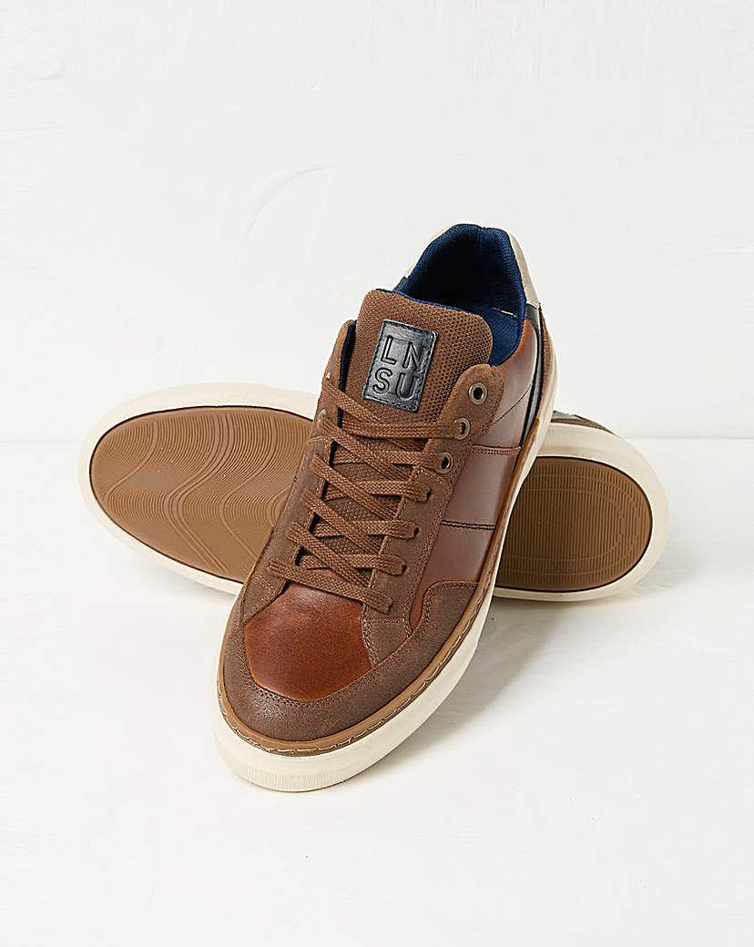 FatFace Reid Skater Trainer - Tan Brown