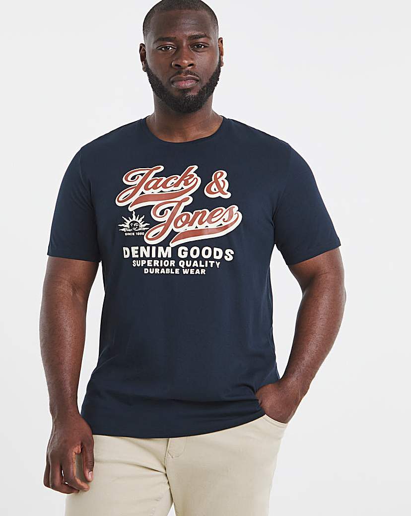 Jack & Jones Logo T-Shirt - Navy