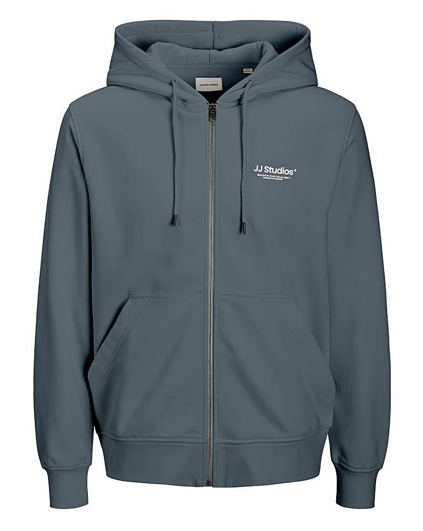 Jack & Jones Blue Soho Full Zip Hoodie - : 6XL(66)