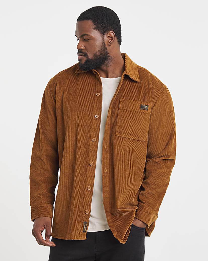 New In - Jack & Jones Corduroy Overshirt - Brown
