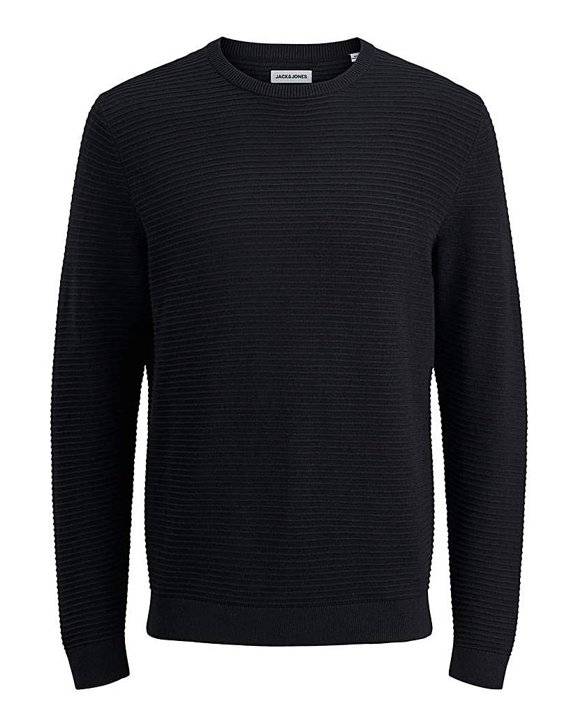 New In - Jack & Jones Otto Knit Crew Neck - Black