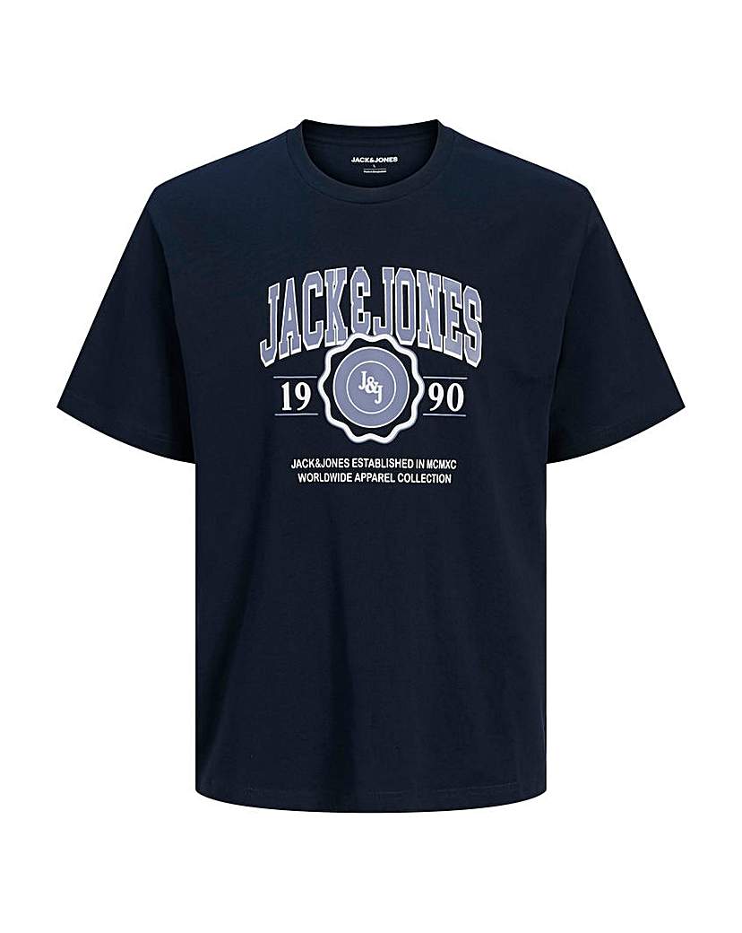 Jack & Jones Sky Captain Mako Graphic T-Shirt - Navy - : M(44)