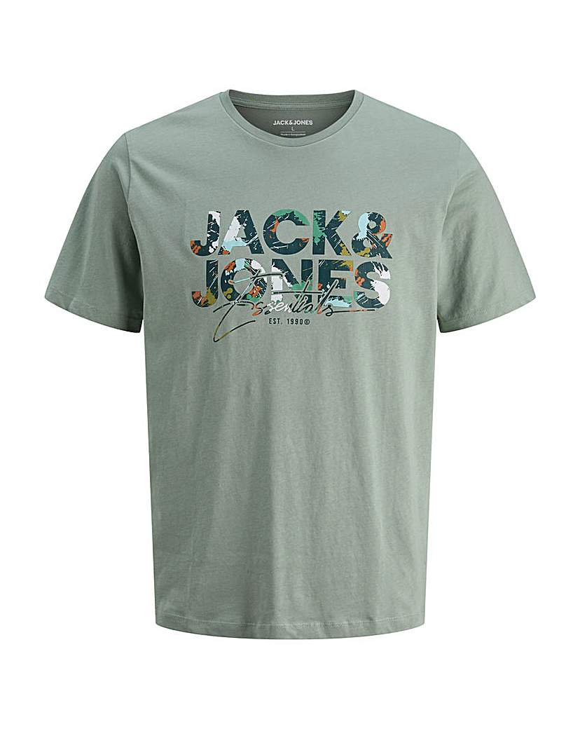 New In - Jack & Jones Geplas T-Shirt - Green