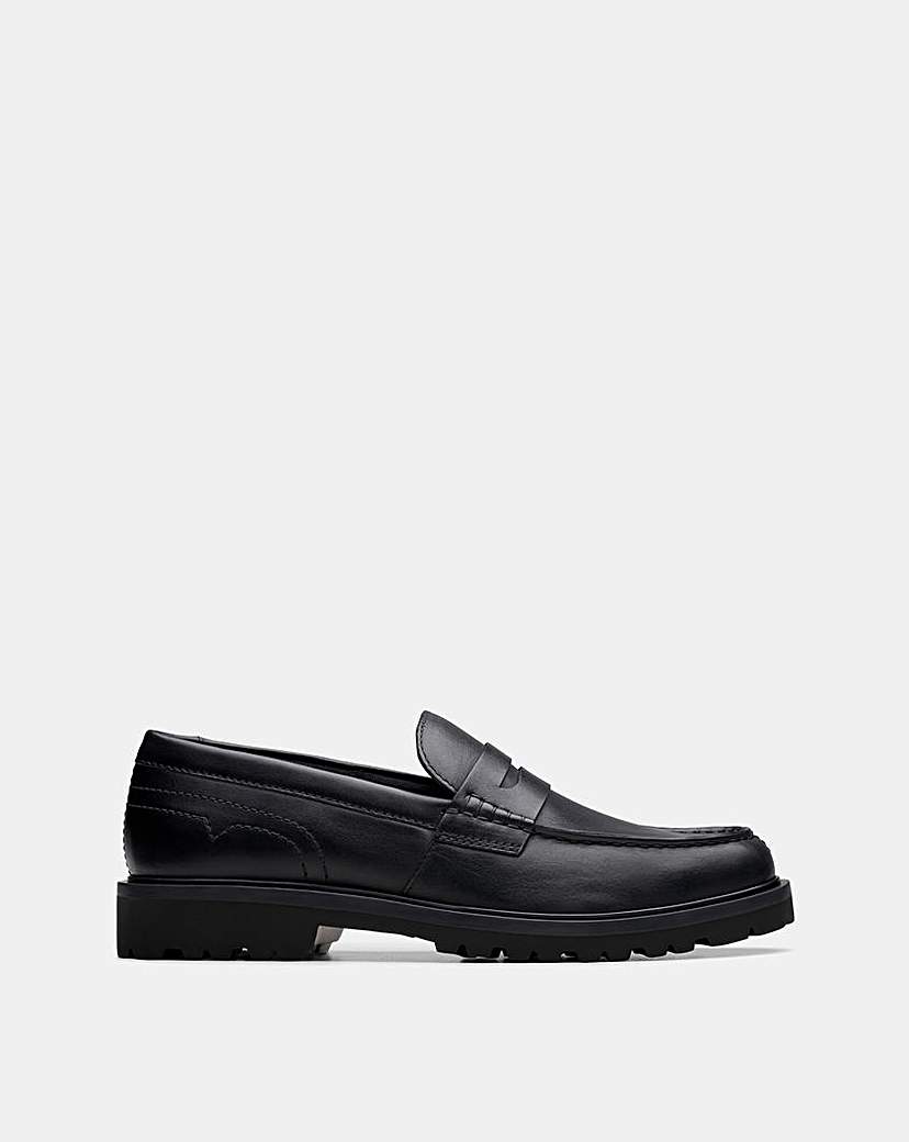 New In - Clarks Berwick Leather Loafer - Black
