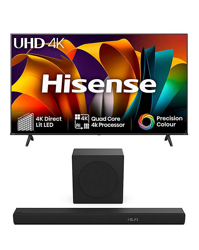 New In - Hisense 75A6NTUK with Alexa & Soundbar