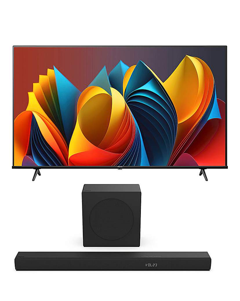 New In - Hisense 65E7NQTUK with Alexa & Soundbar