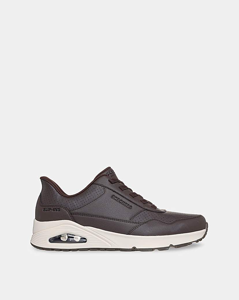 New In - Skechers Slip-ins Uno Trainer - Brown