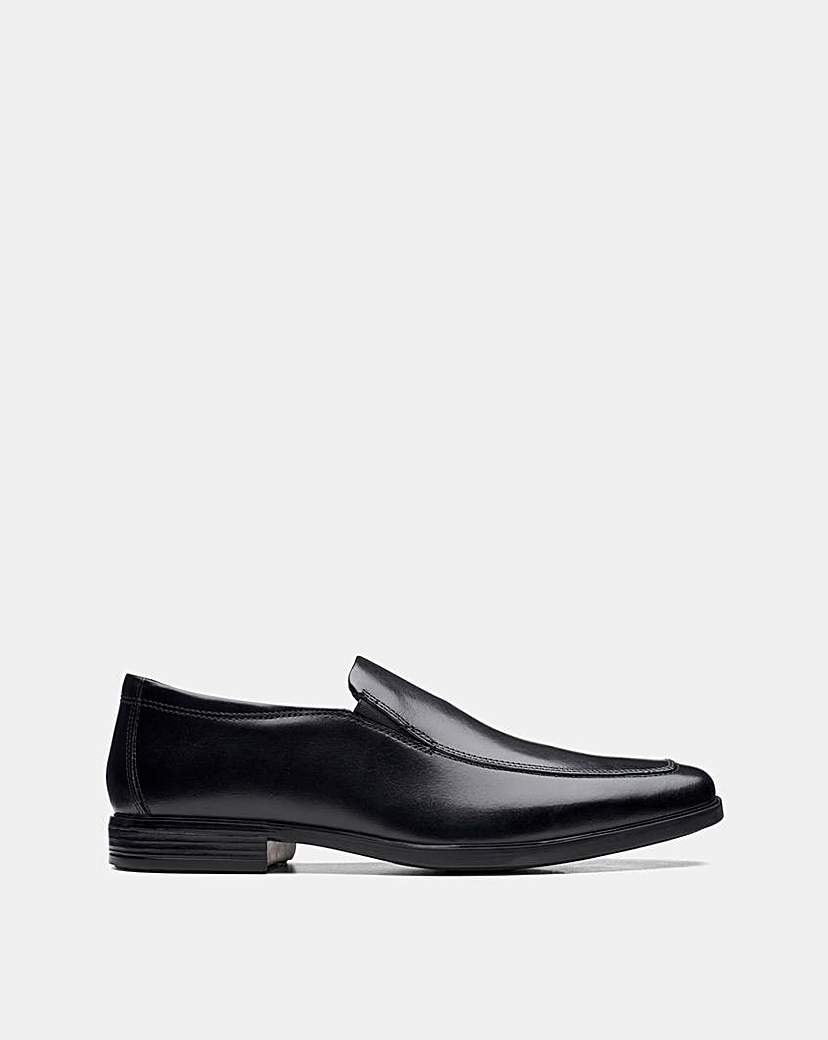New In - Clarks Howard Edge Wide Fit Shoe - Black