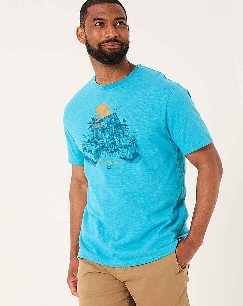 New In - FatFace Volkswagen T-Shirt - Blue