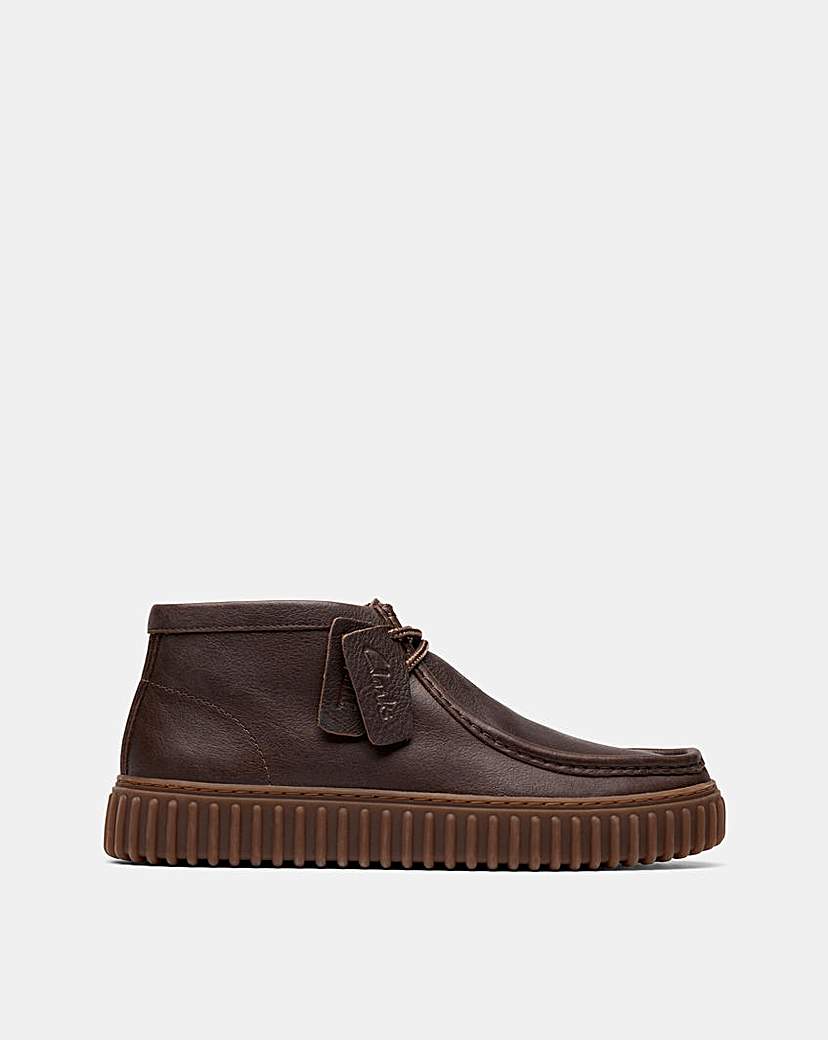 New In - Clarks Torhill Hi Shoes - Dark Brown