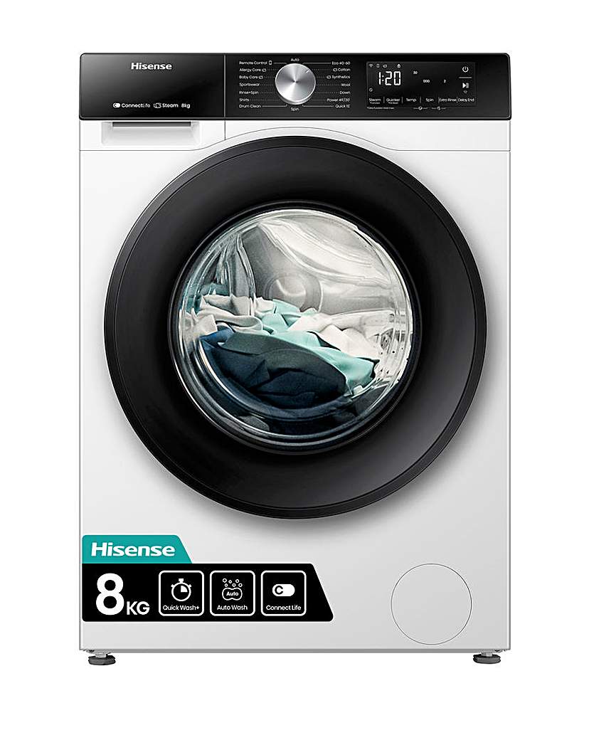 New In - Hisense WF3S8043BW 8kg Washing Machine