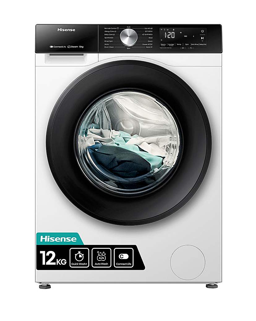 New In - Hisense WF3S1243BW3 12kg Washing Machine