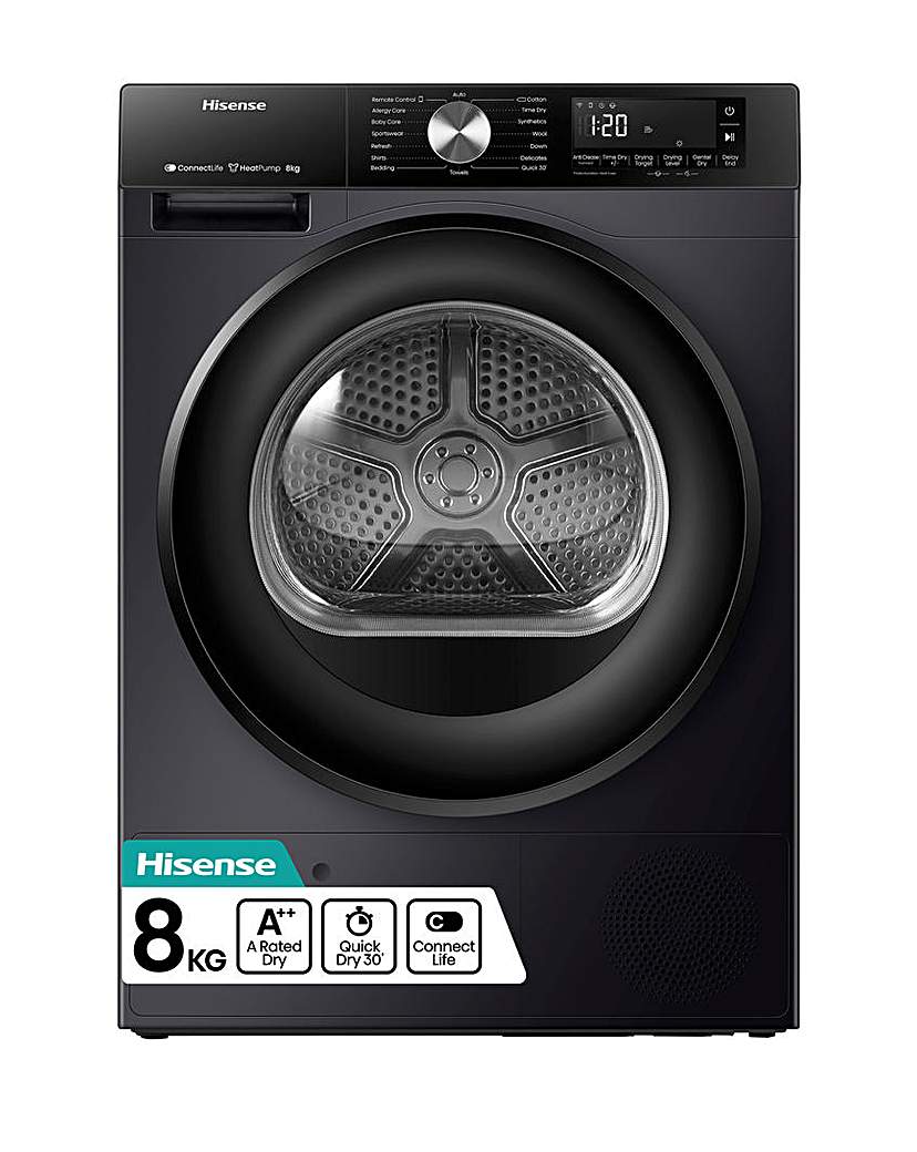 New In - Hisense DH3S802BB3 8kg Tumble Dryer