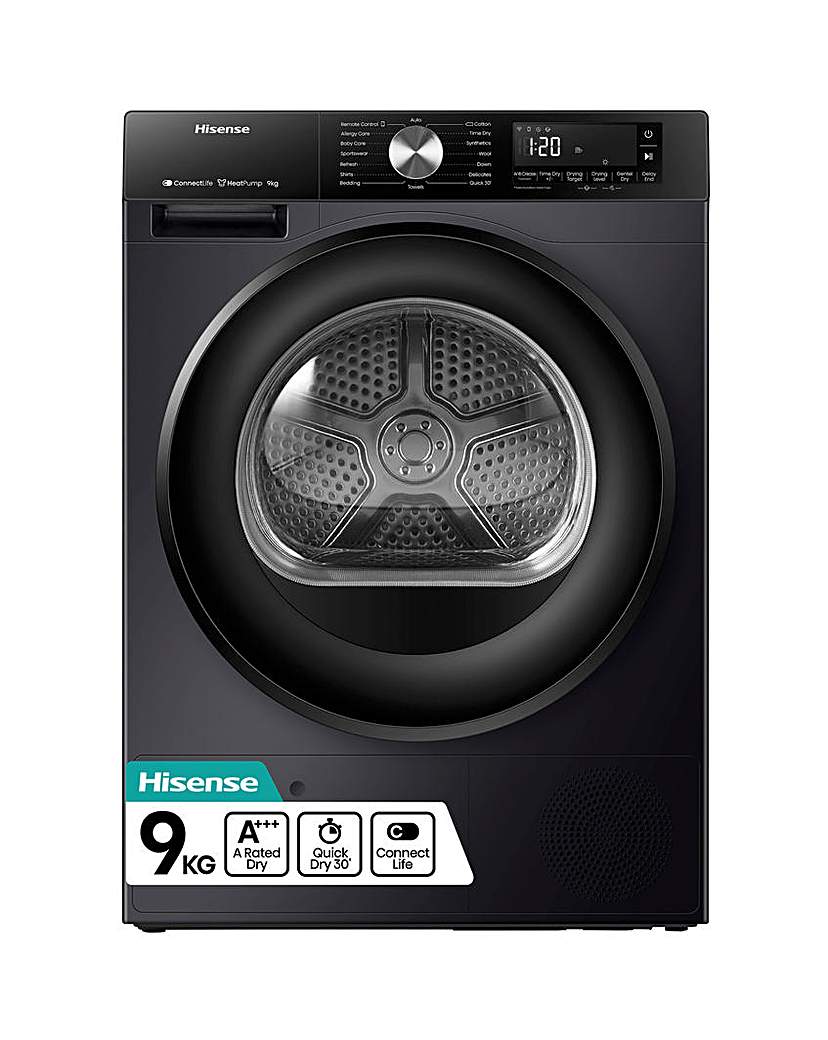 Hisense DH3S902BB3 9kg Tumble Dryer
