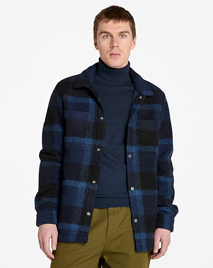 New In - Timberland Wool Blend Shacket - Blue