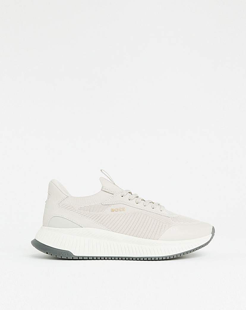 New In - BOSS Titanium Trainer - Light Beige