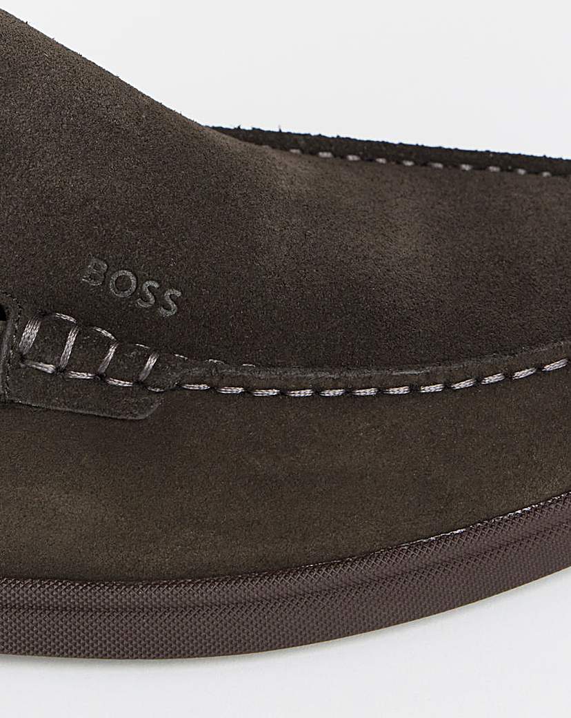 Boss Sienne Suede Loafer - Dark Brown