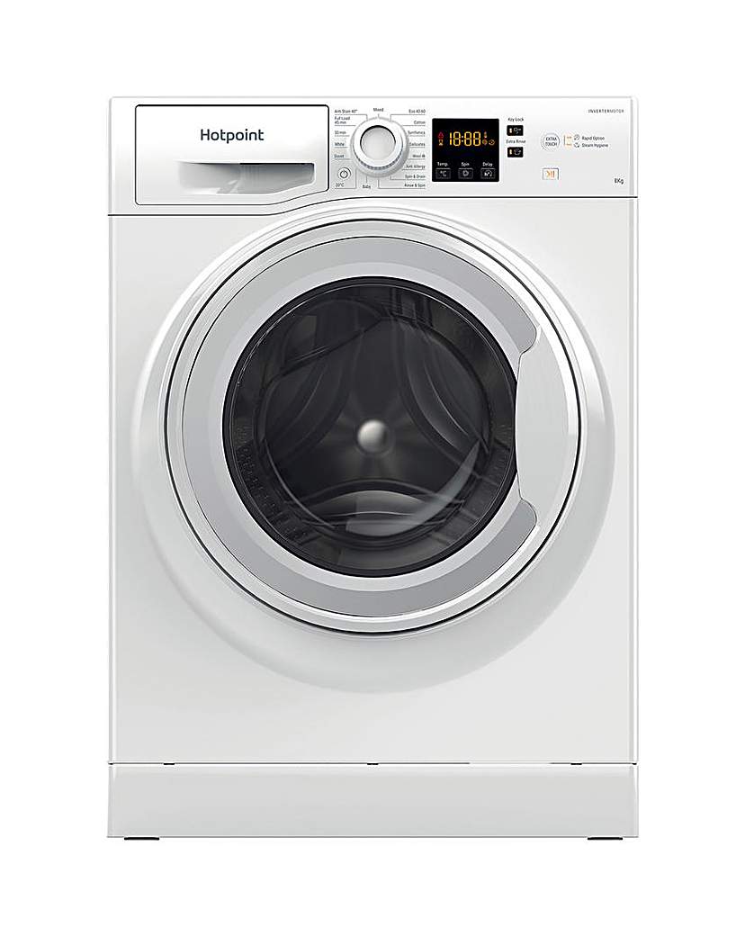 HP NSWM 864CWUKN, 8kg, WM - White IN