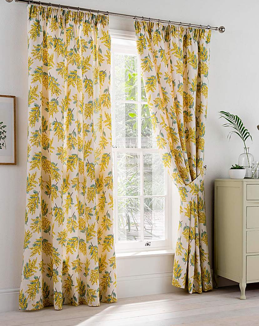 Cath Kidston Mimosa Pencil Pleat Curtain
