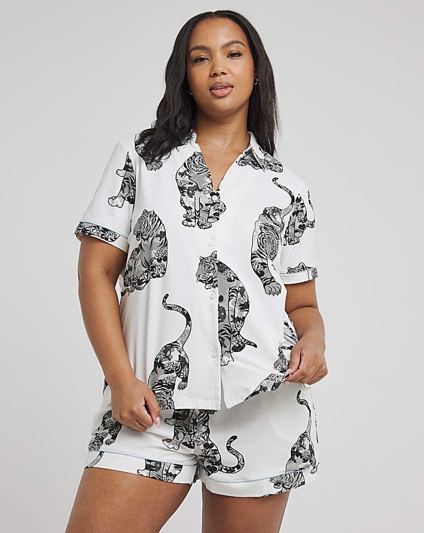 Chelsea Peers Lotus Tiger Print PJ Set