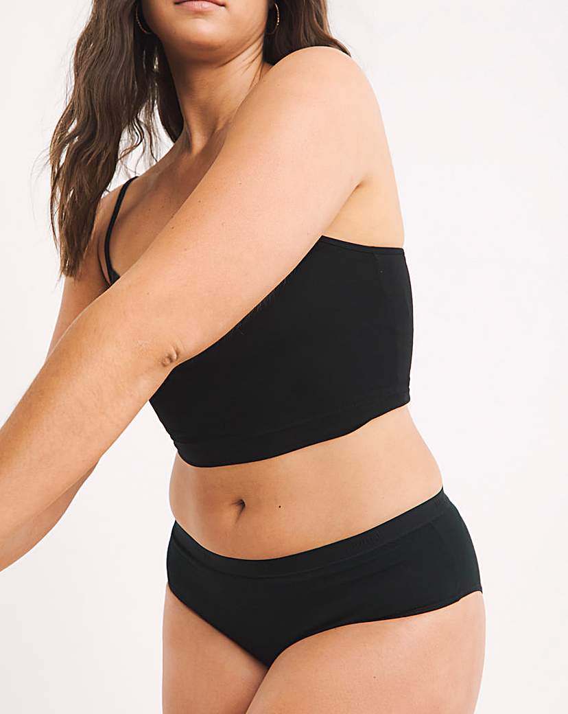 Sloggi 3Pk Go Casual Midi Knickers Black