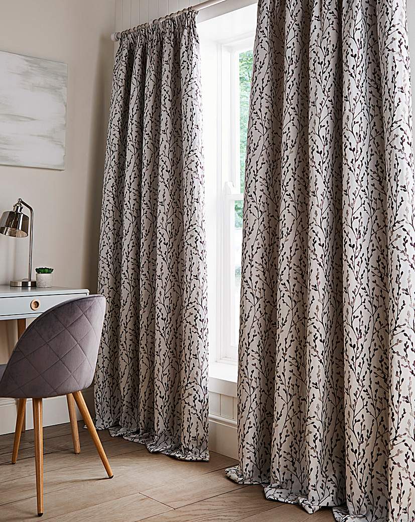 Willow Floral Jacquard Curtains