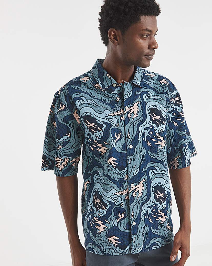Timberland Seersucker Graphic Shirt